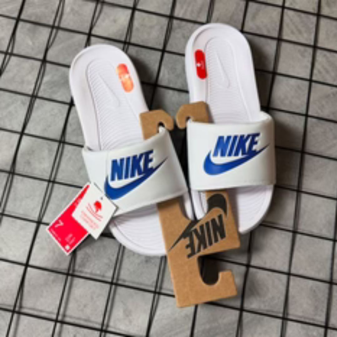 CHINELO NIKE VICTORY ONE -  BRANCO E AZUL