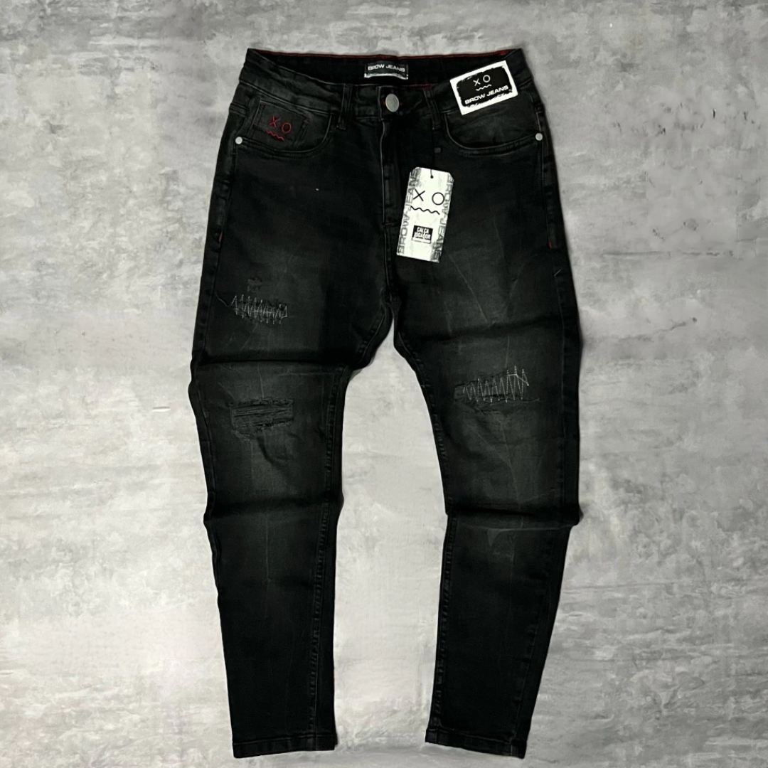 CALÇA JEANS JOGADOR - PRETA