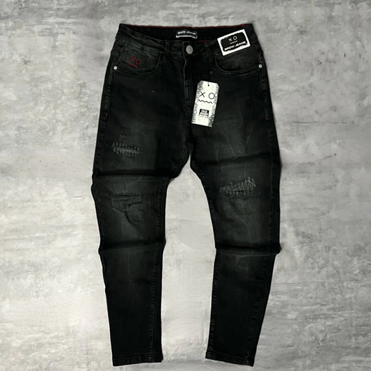 CALÇA JEANS JOGADOR - PRETA