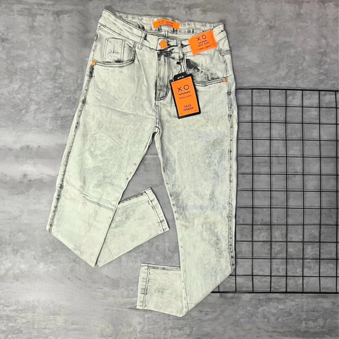 CALÇA JEANS JOGADOR - CLARO
