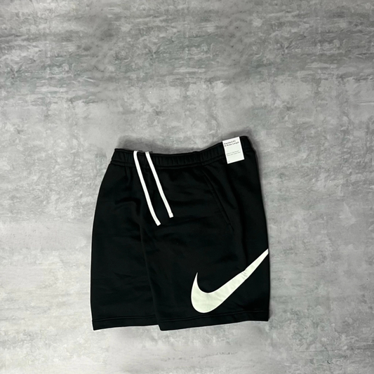 SHORT NIKE SWOOSH MOLETOM - PRETO